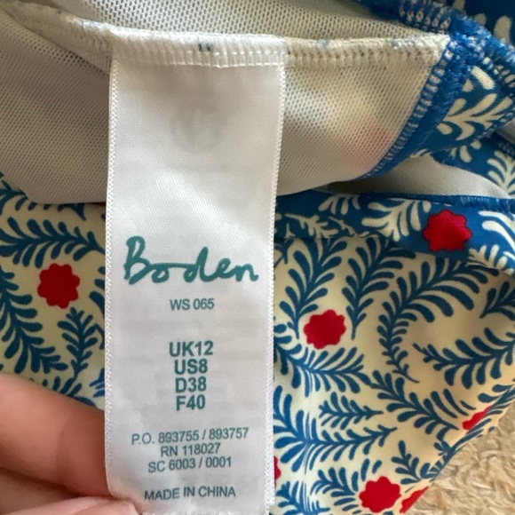 Boden Ischia Halter Swimsuit Size 8 - Picture 4 of 5